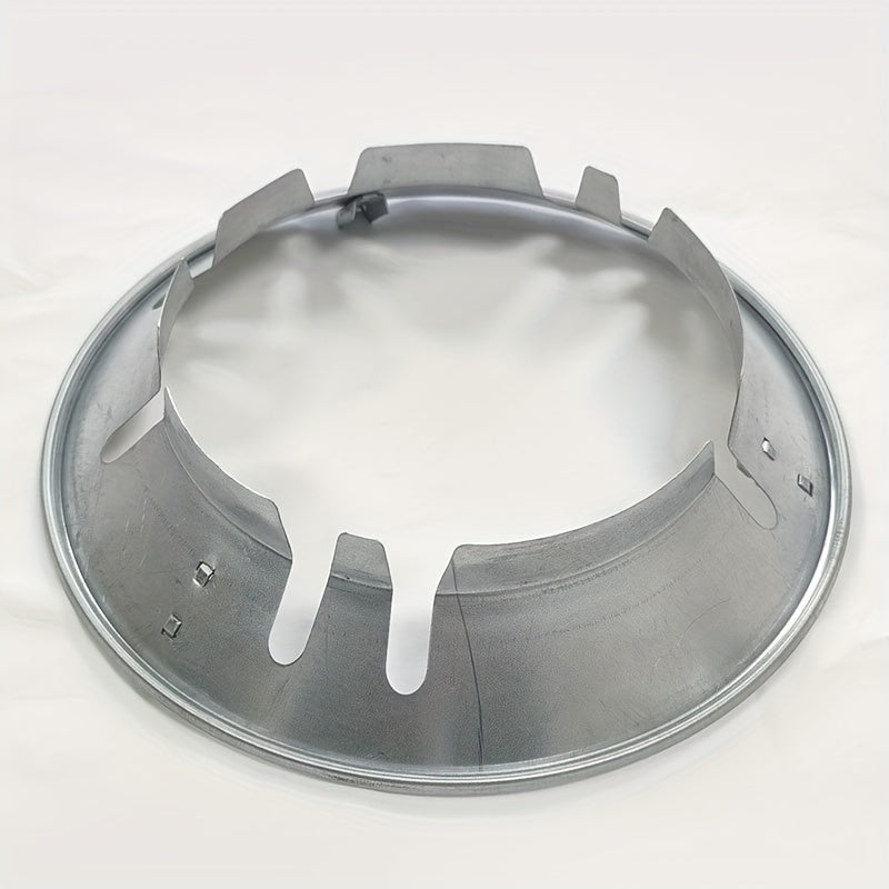 1pc Parabrisas para Estufas de Gas - Antideslizante, Diseño Metálico Resistente con Manijas Negras y Bordes Estriados, Accesorio de Ahorro de Energía para Sartenes, Ollas de Leche y Más, Protectores de Cocina