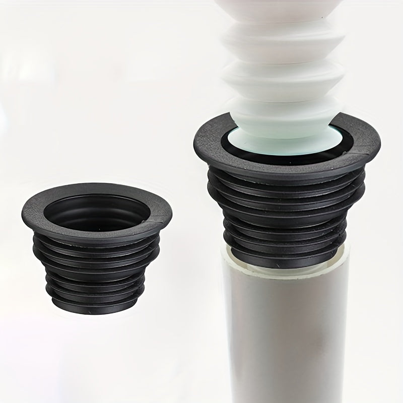 Anillo de sellado para tubería de desagüe plástico, 1 unidad - A prueba de olores, anti reflujo y antideslizante, sello para desagüe de lavadora y accesorios de baño, cubierta para desagüe de lavadora
