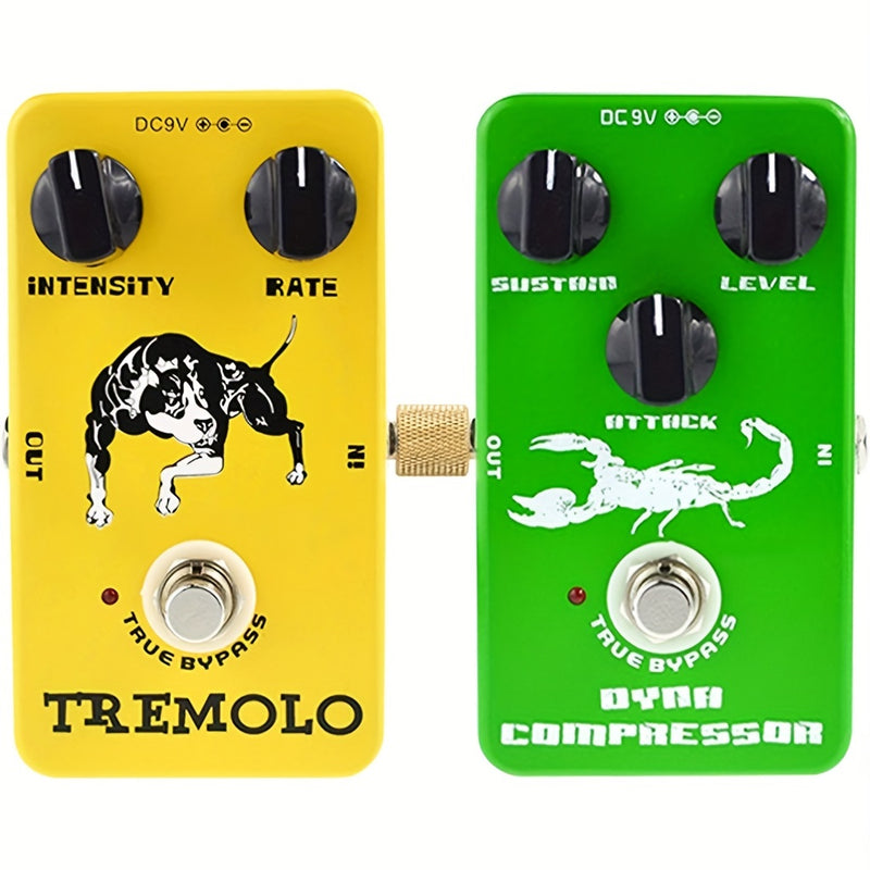 Acoplador para pedales de guitarra profesional, conector TS recto de 1/4 de pulgada para unir pedales de efectos, acabado dorado
