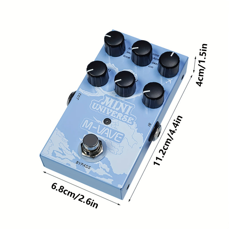 Guitarra eléctrica con reverb digital, 9 tonos de reverberación
