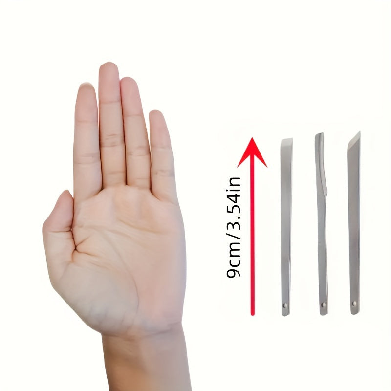 Juego de Pedicura Profesional 3 Piezas, Kit para Cuidado de Pies en Acero Inoxidable - Eliminación de Cutículas y Corrección de Uñas Encarnadas Beige Claro - Sin Olor, Operación Manual, No Requiere Energía ni Baterías. Belleza & Cuidado Personal > Produc