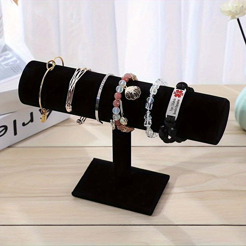 Soporte de exhibición de lujo de terciopelo para pulseras y collares, adecuado para mercados nocturnos y puestos, también para mostrar relojes, tobilleras y otros artículos de joyería, torres de joyería