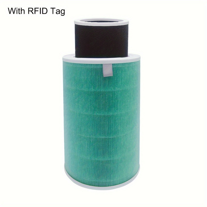Filtros de repuesto para purificador de aire HEPA con chip RFID compatibles con los modelos de purificador de aire Xiaomi Mi 1, Pro, 2C, 2H, 3, 3C, 3H - Material de plástico y polipropileno, filtración de carbón activo