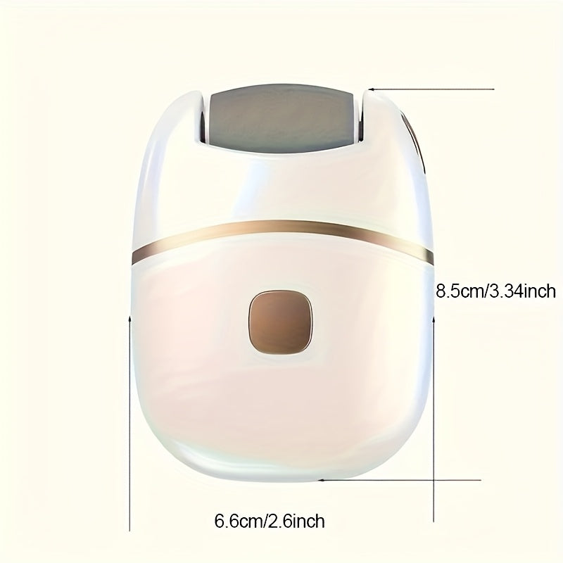 Exfoliador eléctrico recargable para pies con 3 cabezales intercambiables, exfoliación de piel gruesa, carga USB, portátil y fácil de usar para cuidado de piel agrietada y seca, cortador de callos para pies suaves