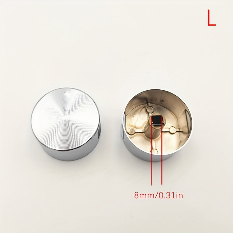 Perilla de encendido de metal para estufa de gas, textura de botón de rayos de sol, manija de dial redondo, sin necesidad de batería