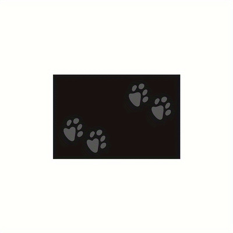 Tapete para puerta con trampa de tierra, 59.94x89.92 cm, lavable a máquina, microfibra, para zapatos y patas de perro embarrados