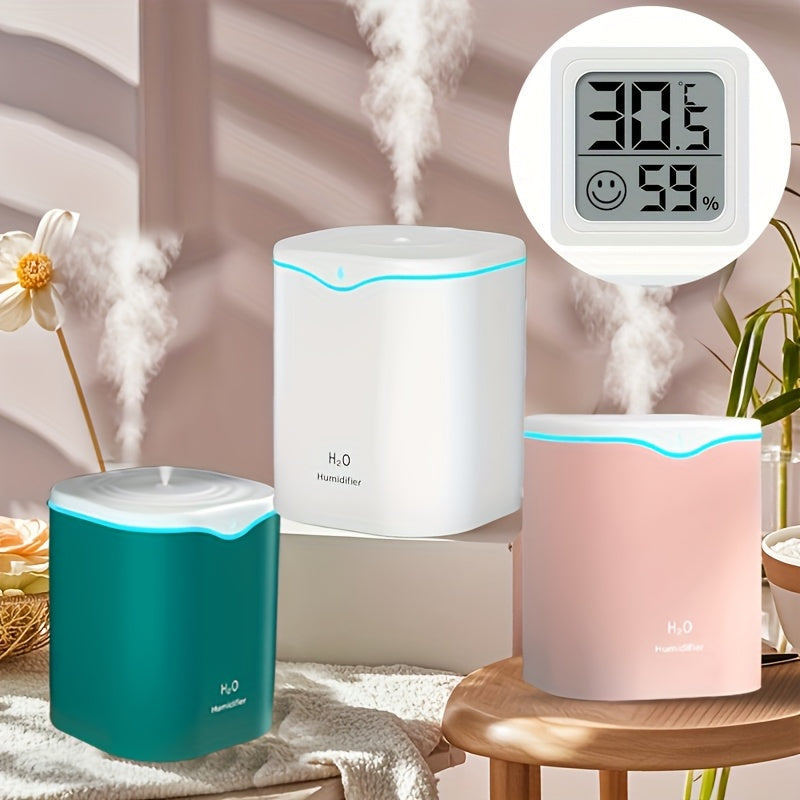 1pc Higrómetro y Termómetro Digital Compacto - Uso Interior/Exterior para Habitaciones de Niños, Coches y Más - Funciona con Pilas y Pantalla Grande para Temperatura, Humedad y Íconos de Sonrisa