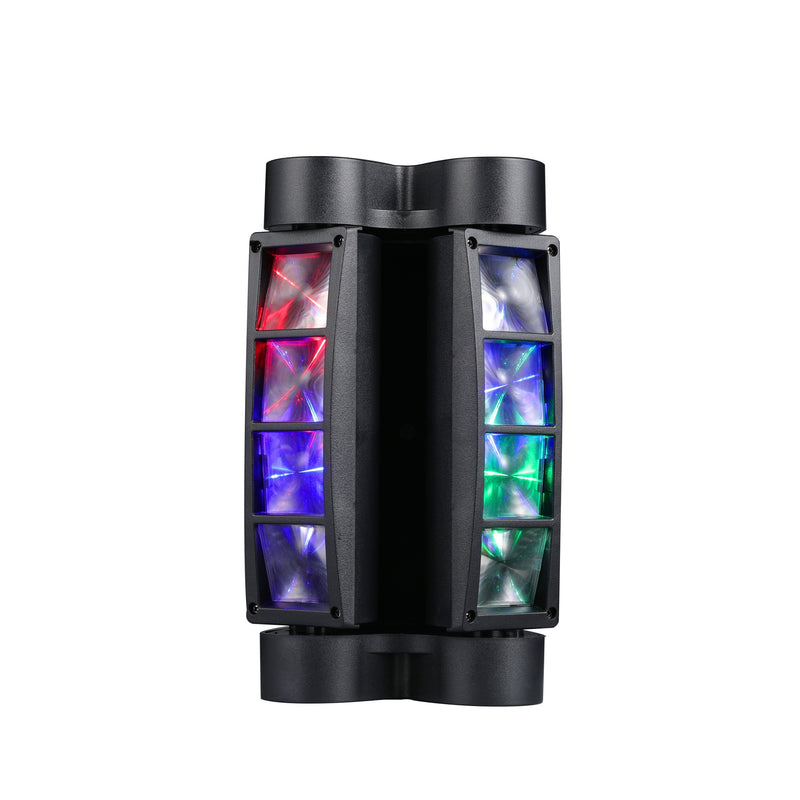 Luces de Cabeza LED con Movimiento, Haz Escénico RGBW de 8×10W para DJ, Adecuado para Discoteca, Boda, Fiesta, Festival y Noche de Actuación