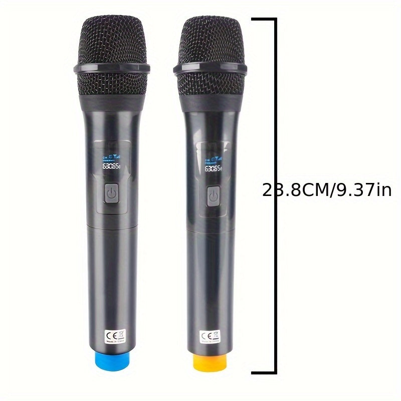 Micrófonos inalámbricos NXG K-6, micrófonos para karaoke, sistema dinámico de mano, receptor recargable, ideal para fiestas, iglesias, reuniones, bodas y escenarios, incluye 2 micrófonos