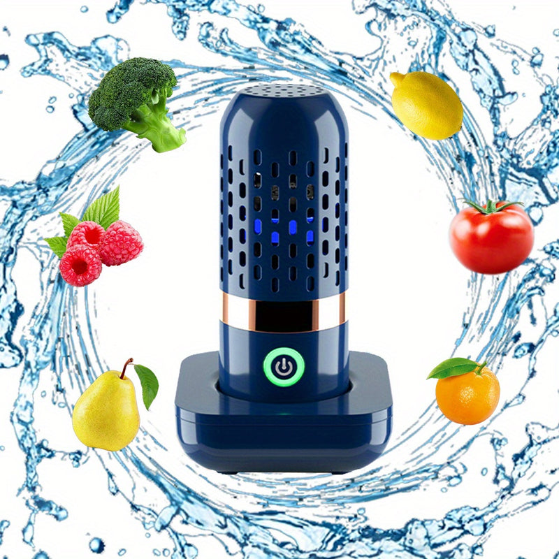 EcoClean USB Recargable Lavadora de Frutas y Verduras, Limpiador Portátil de Alimentos con Batería de 2400mAh, Voltaje de Operación ≤36V, Material Plástico, para Limpieza de Carne, Frutas y Verduras