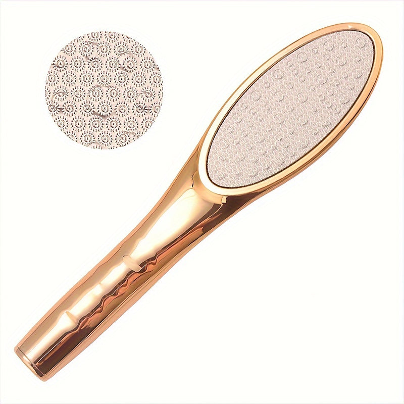 Lima de Acero Inoxidable para Pies - Removedor Manual de Callos & Herramienta de Pedicura para Pies Suaves, No Requiere Baterías, Inodoro, Perfecto para una Experiencia de Spa en Casa