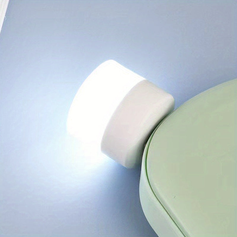 1 Set De 2/3/5 Piezas, Mini Lámpara Con Enchufe USB, Luz Nocturna LED USB Portátil, Luz Nocturna Mini, De Ahorro De Energía, Con Protección Para Los Ojos, Compatible Con Computadora Portátil De Escritorio, Banco De Energía