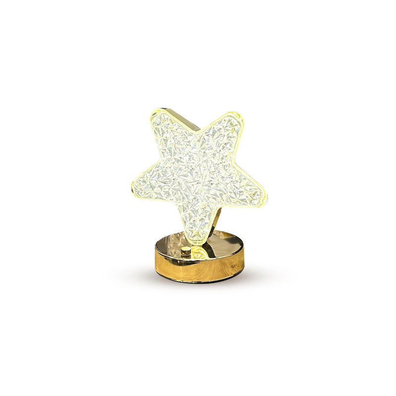 Lámpara Táctil Efecto Cristal Mesa De Noche Recargable LCL-1