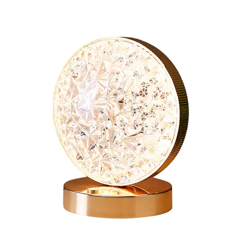 Lámpara Táctil Efecto Cristal Mesa De Noche Recargable LAIPARA-2