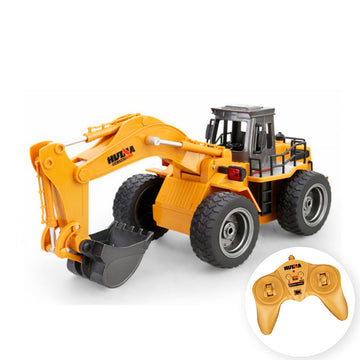 Máquina Retroexcavadora De Juguete Control Remoto Escala 1:18 1530