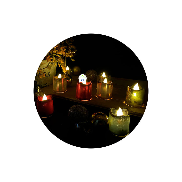 Velas LED X24 Colores Perlados Decoración Hogar 🕯️ CVEL9