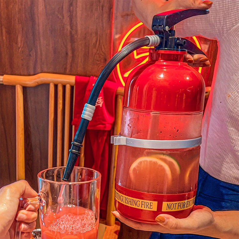1 unidad, cubo de bebidas creativo, dispensador de cerveza, vaso de agua divertido para fiestas, KTV, bares y restaurantes, gran capacidad, extintor de acrílico, cañón de vino