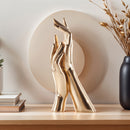 Figuras de Mano Artesanales en Resina - Decoración Dorada Artística para el Hogar y la Oficina, Regalo Símolo para Esquinas Acogedoras o Espacios Espirituales, Diseño de Textura Exquisita, Minifiguras