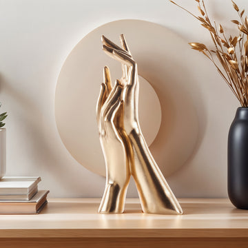 Figuras de Mano Artesanales en Resina - Decoración Dorada Artística para el Hogar y la Oficina, Regalo Símolo para Esquinas Acogedoras o Espacios Espirituales, Diseño de Textura Exquisita, Minifiguras