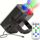 Luces de Fiesta DJ Disco Ball con Proyección Gobo y Control de Sonido, Cable USB de 3.02 Metros, Luces RGB Estroboscópicas para Fiestas, Promociones, Cumpleaños, Navidad, Bodas y Clubes