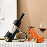 Estante de Vino con Forma de Bicicleta Vintage - Decoración Elegante para el Hogar y Exhibición de Almacenamiento para Cocina y Bar