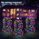 Luces de Fuegos Artificiales con Energía Solar - 1 pieza, 8 Modos, Duraderas, Ideales para Patio, Jardín, Camino, Fiesta, Camping, Picnic, Navidad, Ramadán, Halloween, Decoraciones de Acción de Gracias, Luz Solar para Césped