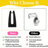 5pcs Cierres de Silicona para Perillas de Estufa de Gas, Cubiertas de Seguridad de Goma Antideslizantes para Horno, Accesorios de Cocina a Prueba de Mascotas para el Hogar y Personas Mayores, Protección para Estufa de Gas|Cubiertas de Perillas Seguras|Cu