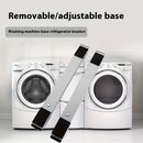 Un juego de dos piezas de soportes móviles para electrodomésticos de alta resistencia. Soporte móvil de electrodomésticos de alta resistencia gris de 24 ruedas, ajustable de longitud, adecuado para refrigeradores, lavadoras, secadoras, etc. La base se pu