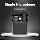 Micrófono de solapa inalámbrico de alta calidad, reducción inteligente de ruido, enchufar y usar, interfaz Tipo-C, adecuado para la mayoría de los dispositivos principales, como teléfonos móviles, computadoras, Vlogs, Facebook, Youtube, ideal para grabac