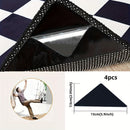 4pcs Sujeta Alfombras Premium Antideslizantes - Ideales para Salones, Comedores y Baños - Evita Resbalones en Azulejos y Madera