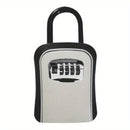 Un contenedor de almacenamiento exterior duradero, portátil y con opciones de contraseña personalizables, ideal para guardar objetos pequeños como tarjetas y llaves, adecuado para uso en el hogar o en la empresa, y apropiado para diferentes entornos.