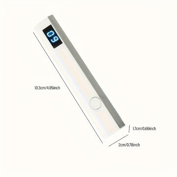 Lámpara portátil para uñas con gel, mini y con pantalla digital - Inalámbrica, carga rápida USB (batería de litio), luz compacta para manicura en casa y viajes, regalo ideal, pantalla LCD para cuidado fácil de uñas, luz para uñas de viaje | Diseño compac