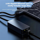 Adaptador USB C a RJ45 2.5G de 2500Mbps con Cable, Compatible con Windows 7/8/10/11 y MAC, Hub LAN para PC Portátil, Configuración de Red Oficina, Convertidor Ethernet Moderno, Rendimiento Fiable, Ideal para Entusiastas Tecnológicos