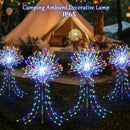 Luces de Fuegos Artificiales Solares para Exteriores LED 120/210PC, Luces Decorativas de Explosión para Halloween y Navidad al Aire Libre, IP65, Luces Ambientales de Cuento de Hadas con 8 Modos para Fiesta con Estaca para Acampada, Jardín, Patio, Balcón,