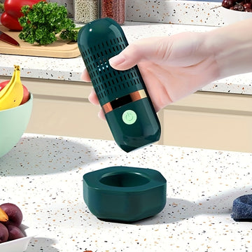 Purificador de frutas y verduras ultrasonico - Limpieza de alimentos y productos con recarga USB, batería, operación segura de 36V, diseño fácil de usar para la eliminación de bacterias, pesticidas y residuos, herramienta de limpieza de encimeras de coci