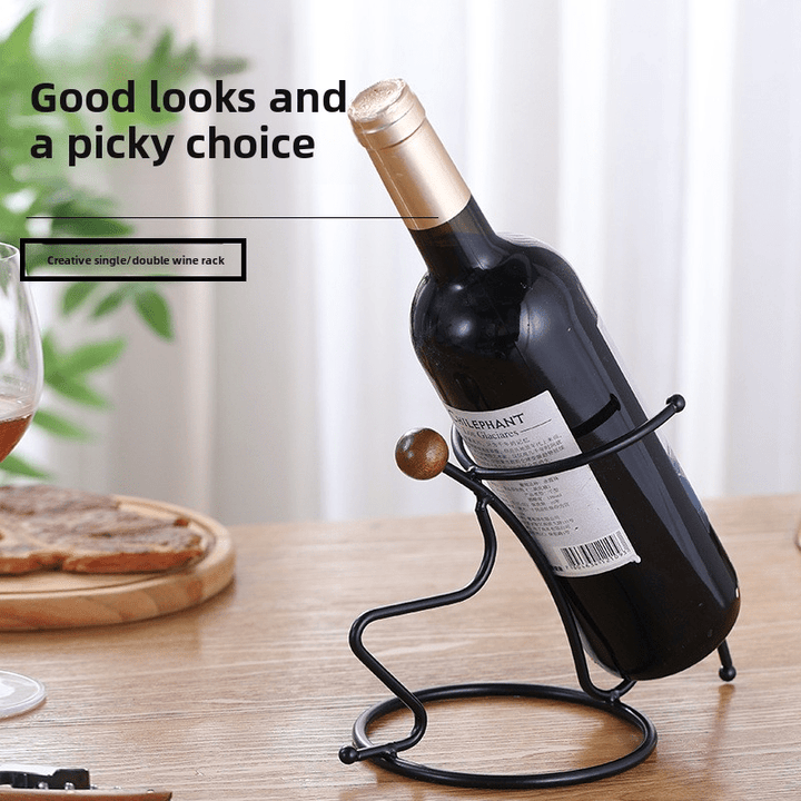 Soporte de vino humanoide creativo, portavinos y joyero en forma única, ideal para decoración de barra en casa