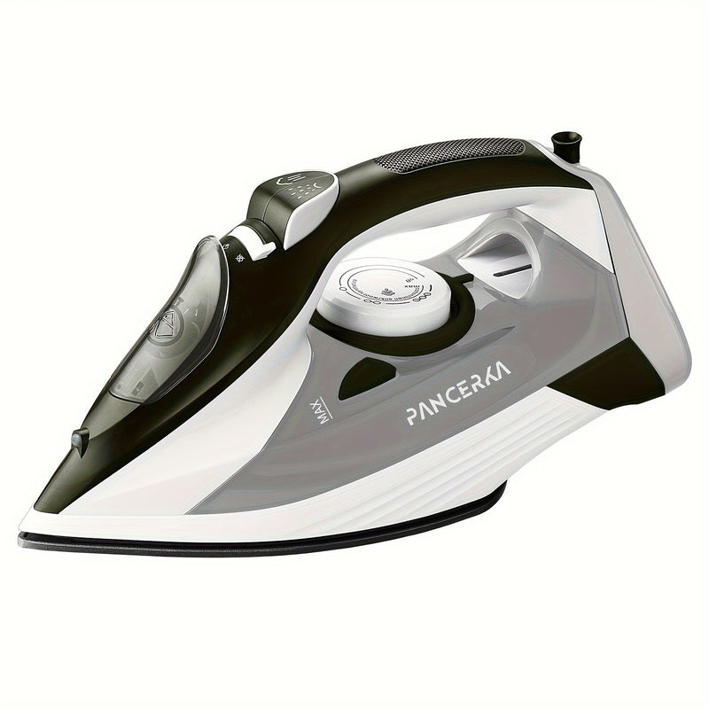 Plancha compacta PANCERKA, potente vaporizador de tela, con placa antiadherente de teflón autolimpiable, vapor inteligente, antigoteo, apagado automático, para ropa, lana, poliéster, seda, lino y nylon