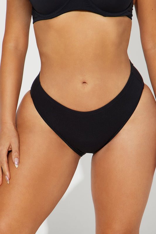 Tuya verdaderamente Bragas de corte alto - Negro.