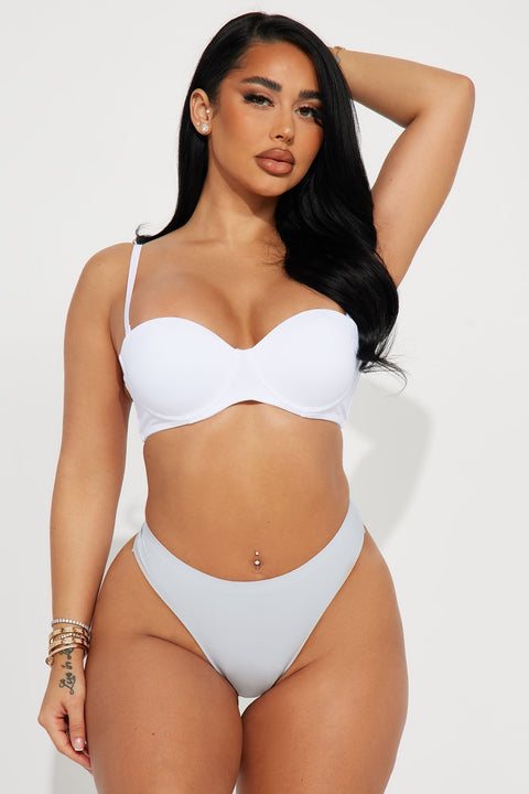 Tanga de talle bajo Aplastamiento Secreto - Azul Claro