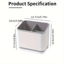 Organizador de Utensilios de Cocina Versátil con Bandeja de Goteo, Caja de Almacenamiento para Palillos y Cubiertos, Material PP Duradero, Accesorios de Cocina para el Hogar y Restaurante