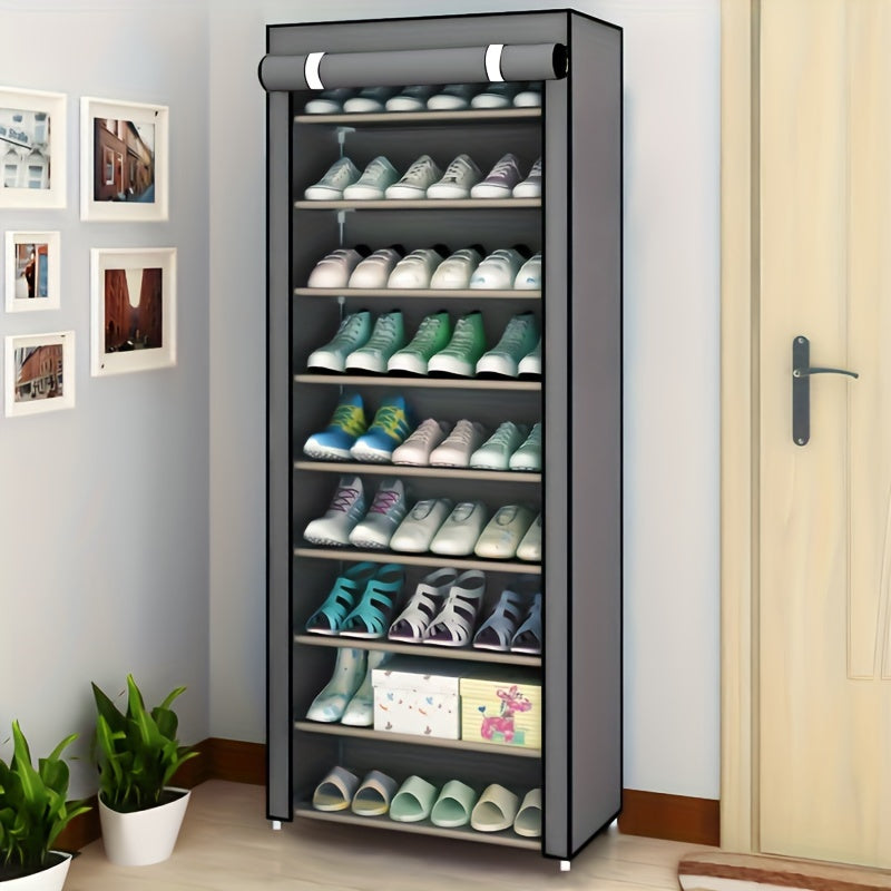 Paquete dentro de Paquete, Bolsa de Almacenamiento Capacidad Grande de 8/10 Capas Armario para Zapatos Fácil de Montar Armario para Zapatos Antipolvo Adecuado para la Puerta del Hogar, Dormitorio y Artículos Varios