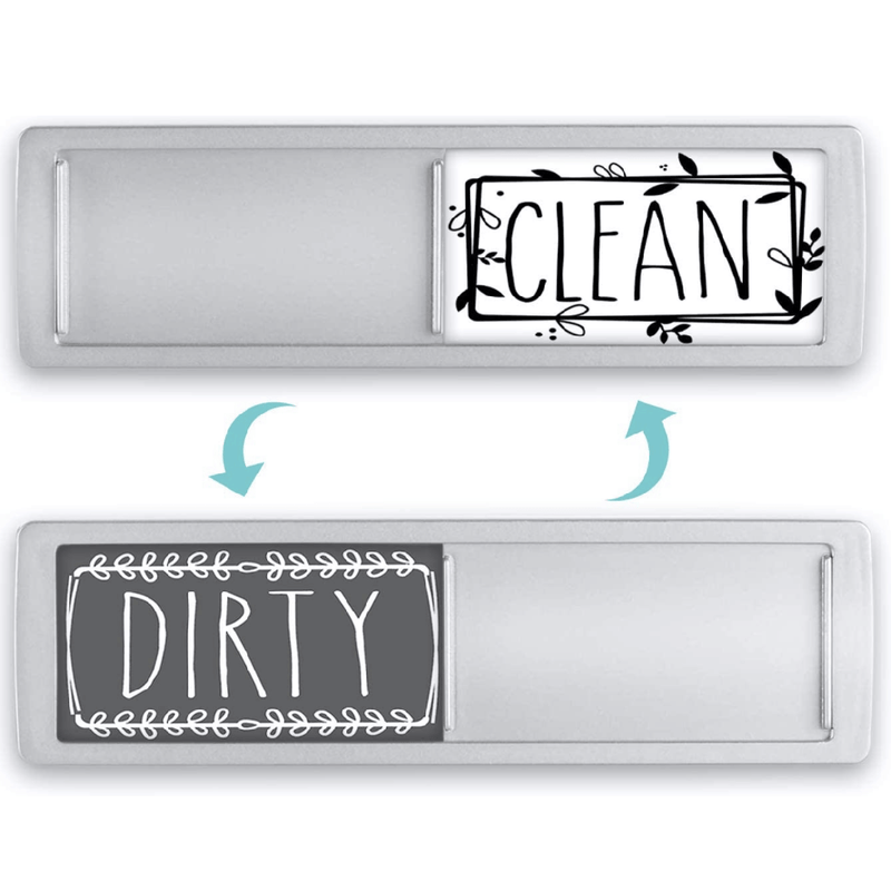 Imanes "Dirty" y "Clean para Lavavajillas (El Obturador Solo Cambia Cuando Lo Empujas) ¡Ideal para el hogar!
