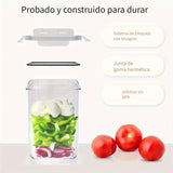 5/10/15/20/30 Paquete de recipientes herméticos para almacenamiento de alimentos - Botes de plástico sin BPA para cereales, harina, avena - Aptos para lavavajillas, incluye etiquetas y rotulador, manual, forma rectangular, no necesita electricidad