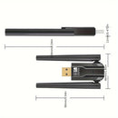 Adaptador inalámbrico 5.4, receptor y transmisor inalámbricos USB, nuevo adaptador inalámbrico dual 5.4 con antena, alcance de transmisión de 150 metros, compatible con versiones inalámbricas 5.3/5.1/5.0/4.0/3.0, para sistemas de sonido inalámbricos/auri