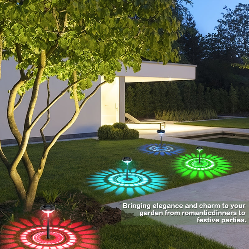 4/6pcs Luces Solares para Paisajes Exteriores, Luces de Ambiente con Foco, Se Pueden Utilizar en la Carretera, Patio, Hogar, Exterior, Jardín, Césped