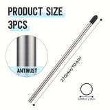 Escurridor de Botellas para Lavavajillas de Acero Inoxidable - Compatible con Todos los Rejillas Estándar, Diámetro de 6mm, Longitud de 27cm, Flujo de Agua Eficiente, con Portabotellas y Utensilios de Vidrio Transparente, Limpieza de Cristalería|Diseño M