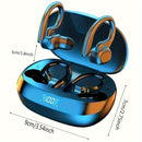 {"translated_text": "Auriculares inalámbricos con micrófono de alta definición, estuche de carga con pantalla LED, sincronización automática y larga vida útil de la batería, cómodos tapones para el oído para deportes, ciclismo, conducción y uso diario."}