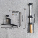 Afilar cuchillos con ángulo fijo profesional - Aleación de aluminio negro, sistema de afilado para cuchillos rectos y dentados, base antideslizante, operación manual, herramienta de cocina para afilar