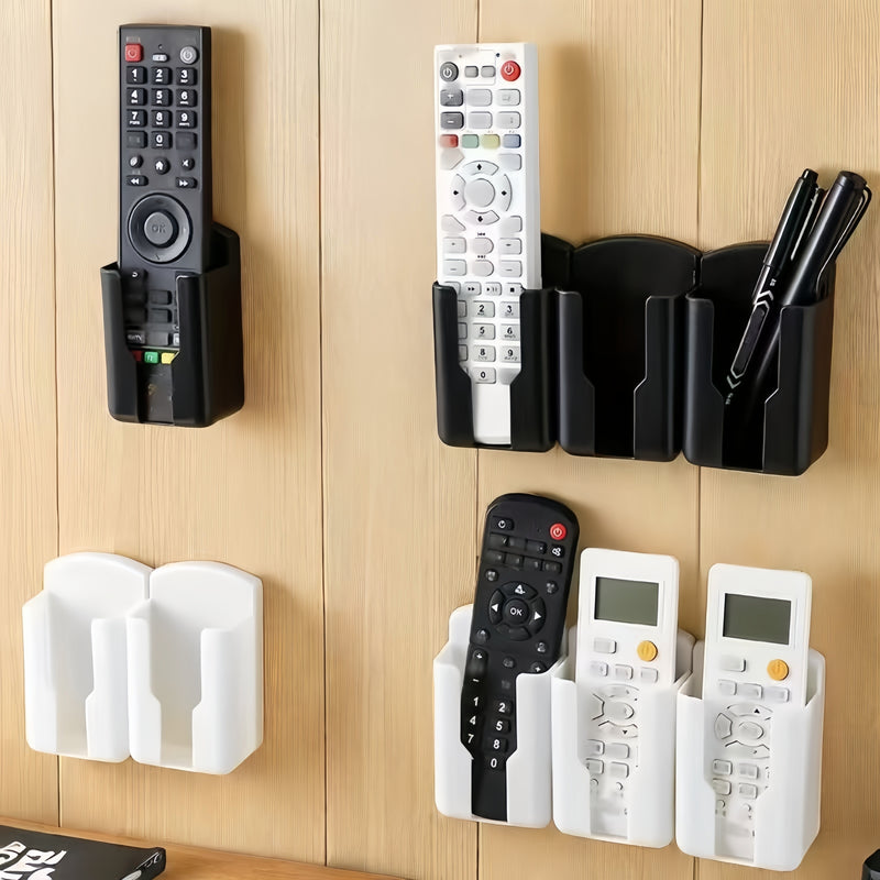 1pc/2pcs Caja de Almacenamiento Montada en la Pared para Control Remoto, Estante de Almacenamiento Adhesivo para Artículos Pequeños, Organización y Almacenamiento en el Hogar para Mesita de Noche, Cocina, Dormitorio, Baño, Oficina, Escritorio, Estantes