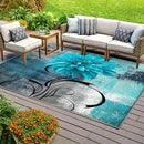 Alfombra de Terciopelo/852gsm Poliéster con Patrón Nórdico Geométrico - Alfombra Baja y Gruesa Estilo Francés Moderno a Cuadros Oscuros, Duradera y Lavable a Máquina, Ideal para Exteriores y Jardín - Varios Tamaños Disponibles